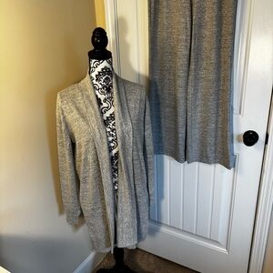 GAP Women's Open Front Cardigan & Matching Wide Leg Pants NWT